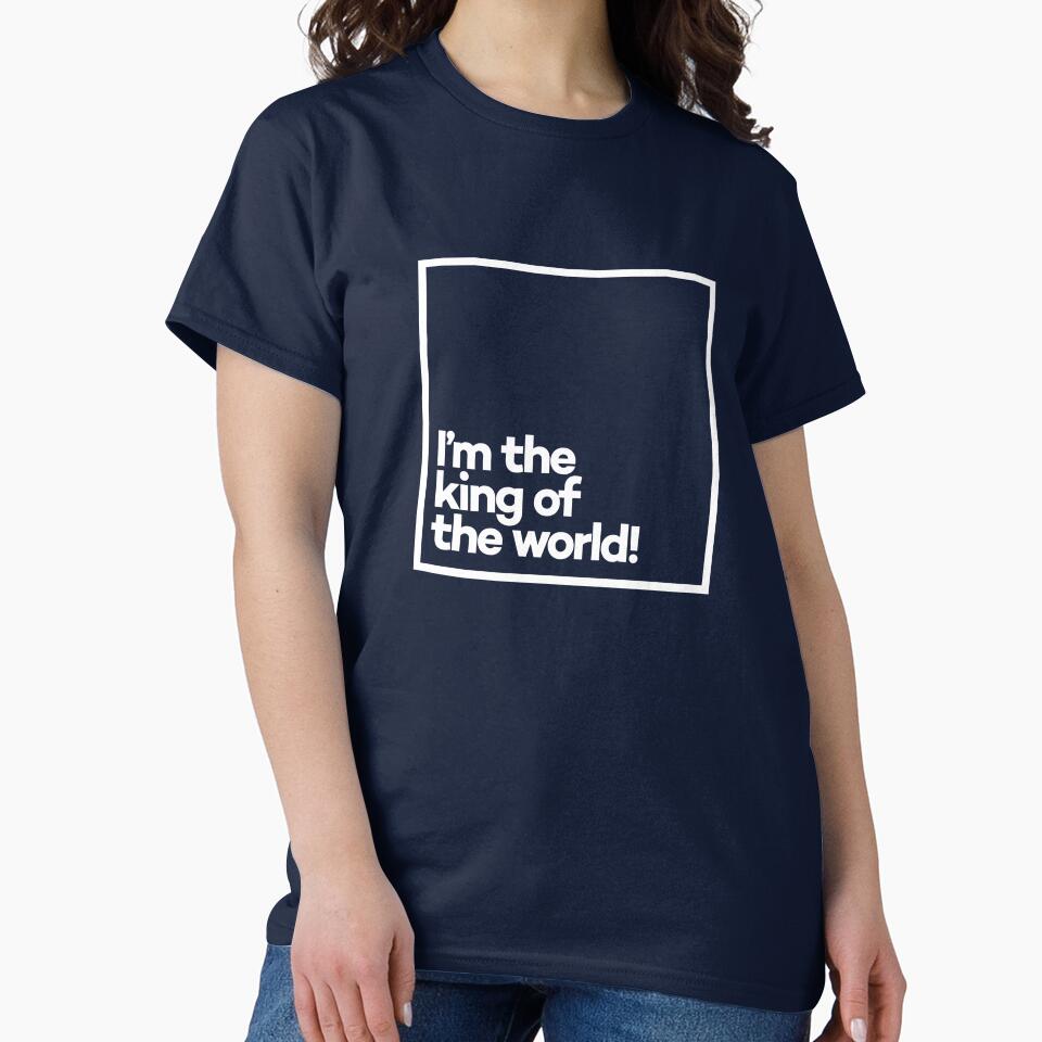 I'm the king of the world! Minimal White Typography by meeneemal T-Shirts, Hoodie, Sweatshirt | BlankRebels.com (Image 2)