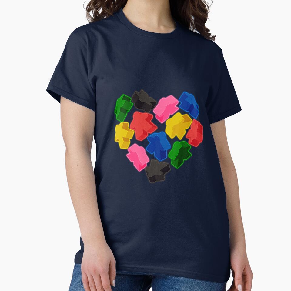 Meeples but it’s a looping pattern by Freckles Fernicola T-Shirts, Hoodie, Sweatshirt | BlankRebels.com (Image 2)