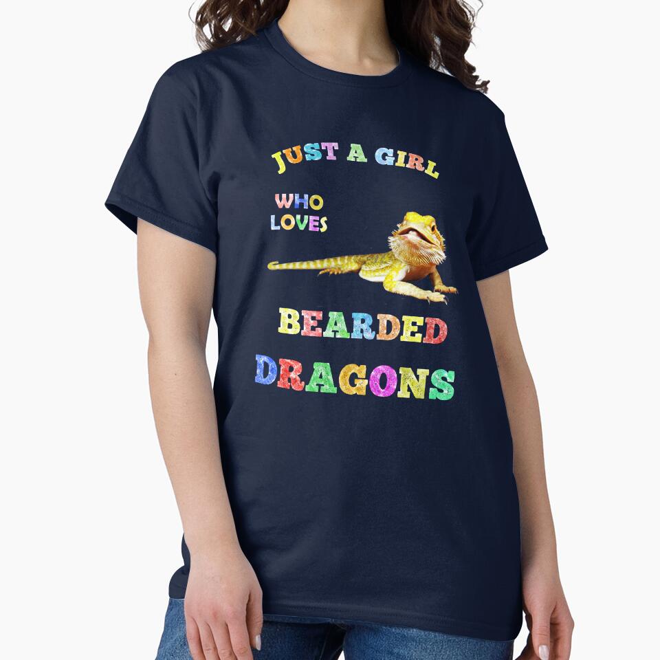 JUST A GIRL WHO LOVES BEARDED DRAGONS by Danicus666 T-Shirts, Hoodie, Sweatshirt | BlankRebels.com (Image 2)