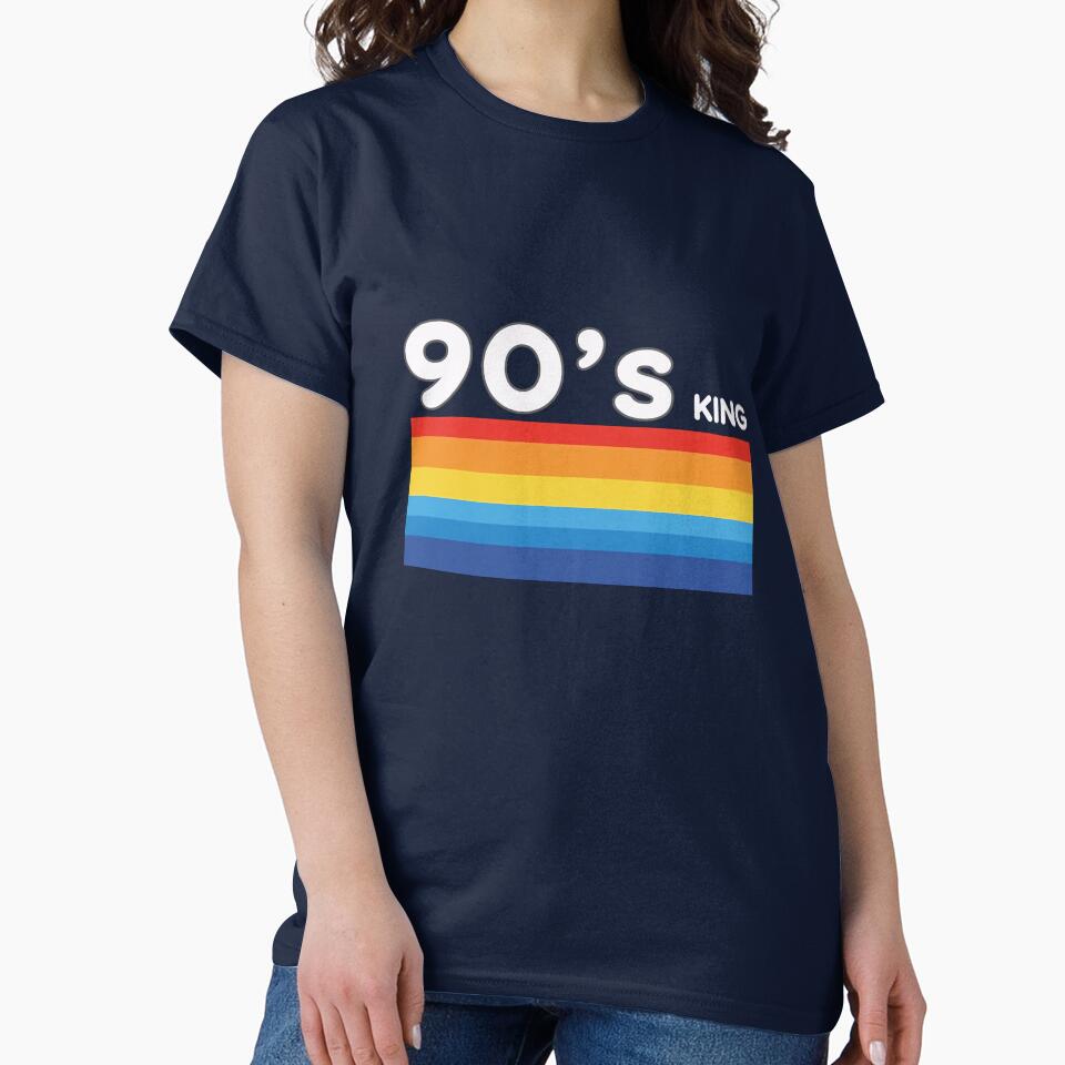90s King Vintage Retro Sunset Aesthetic Gold Crown Birthday by IvoryArtDesign T-Shirts, Hoodie, Sweatshirt (Image 2)