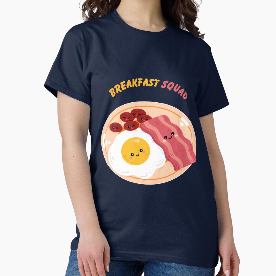 Breakfast Squad - Funny Morning Food Design by BrightMood Designs T-Shirts, Hoodie, Sweatshirt | BlankRebels.com (Image 2)