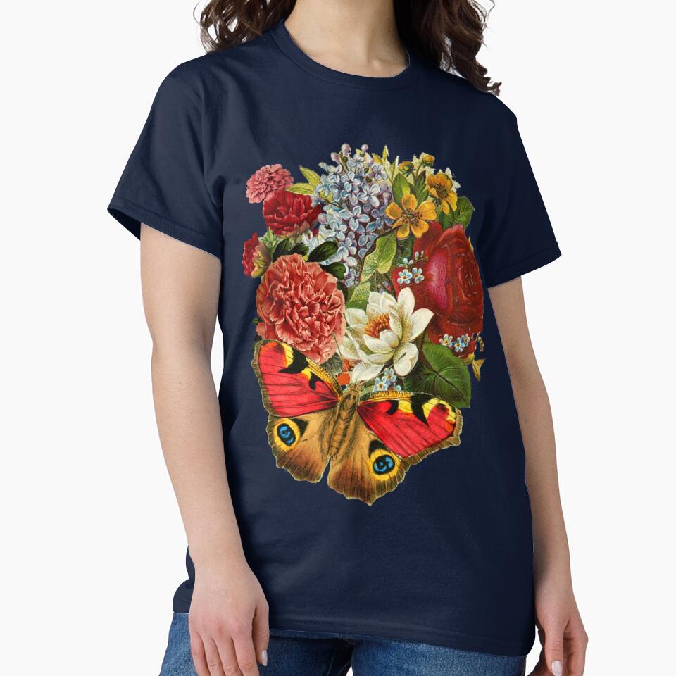 Fairycore Cottagecore Flowers Butterfly by soulfulprintss8 T-Shirts, Hoodie, Sweatshirt | BlankRebels.com (Image 2)