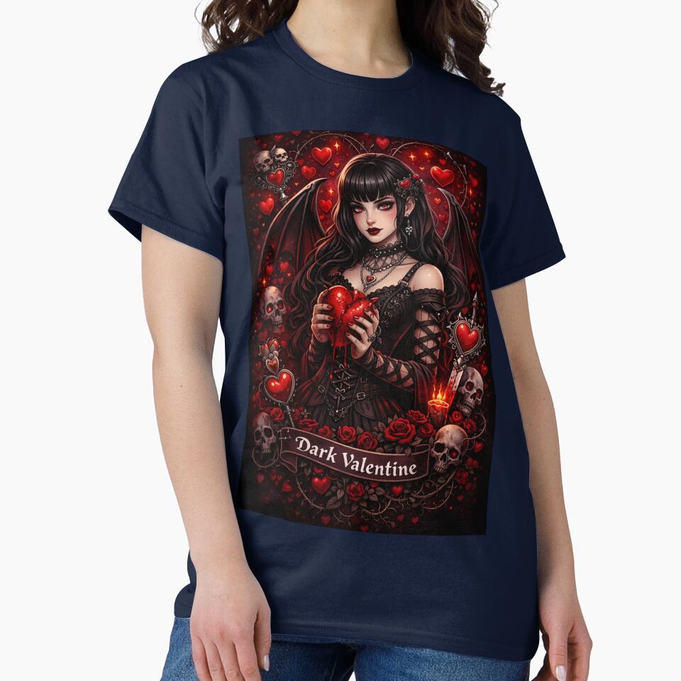 ? Dark Valentine – Gothic Love Art? by goodartpro7com T-Shirts, Hoodie, Sweatshirt | BlankRebels.com (Image 2)