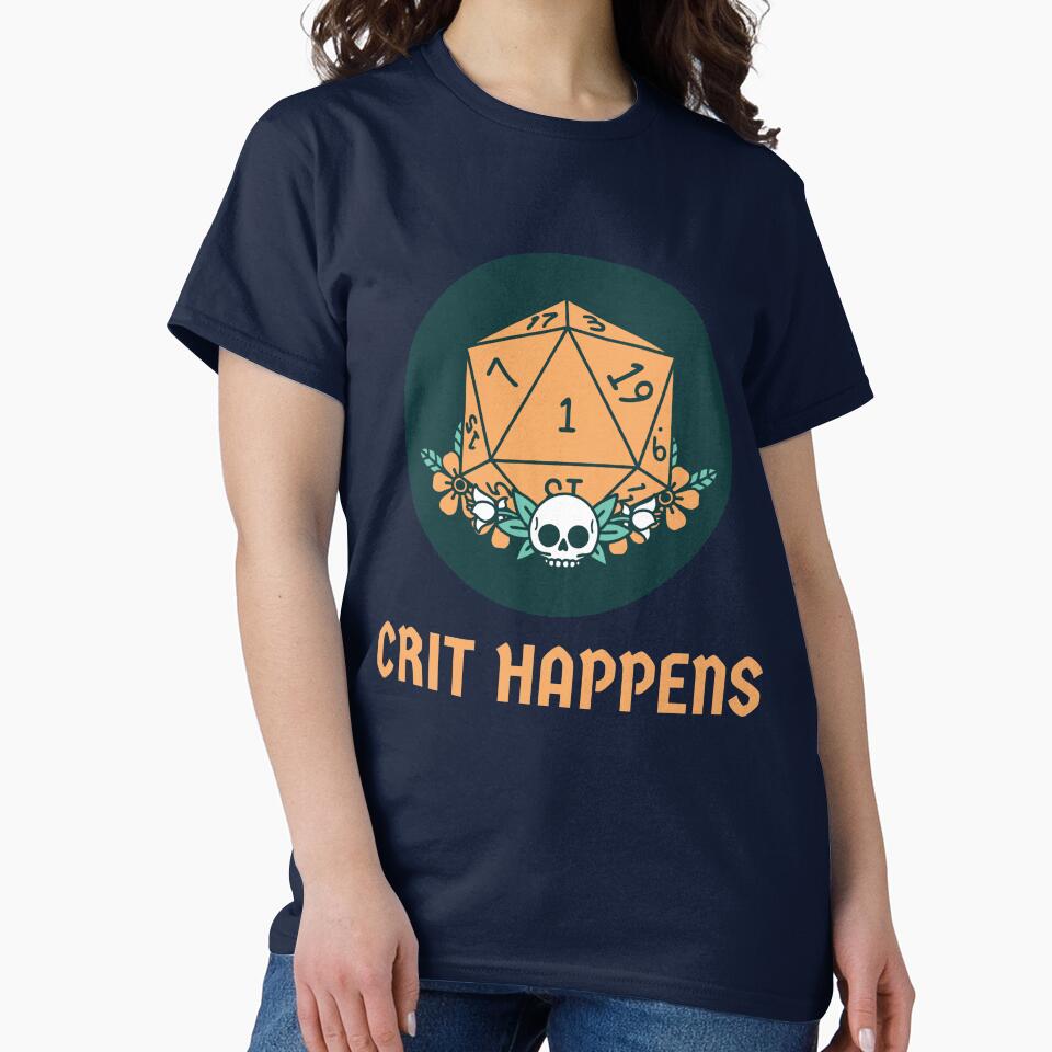 D N D - Gaming Dice Crit Happens by Peculiar Parents Club T-Shirts, Hoodie, Sweatshirt | BlankRebels.com (Image 2)