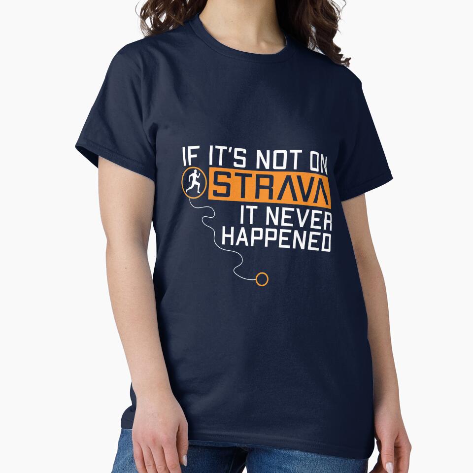 If It's Not On Strava Running T-shirt For Men, Funny Runner Gift for Him, Run Shirt, Marathon Tee, Fitness Dad... (Image 2)
