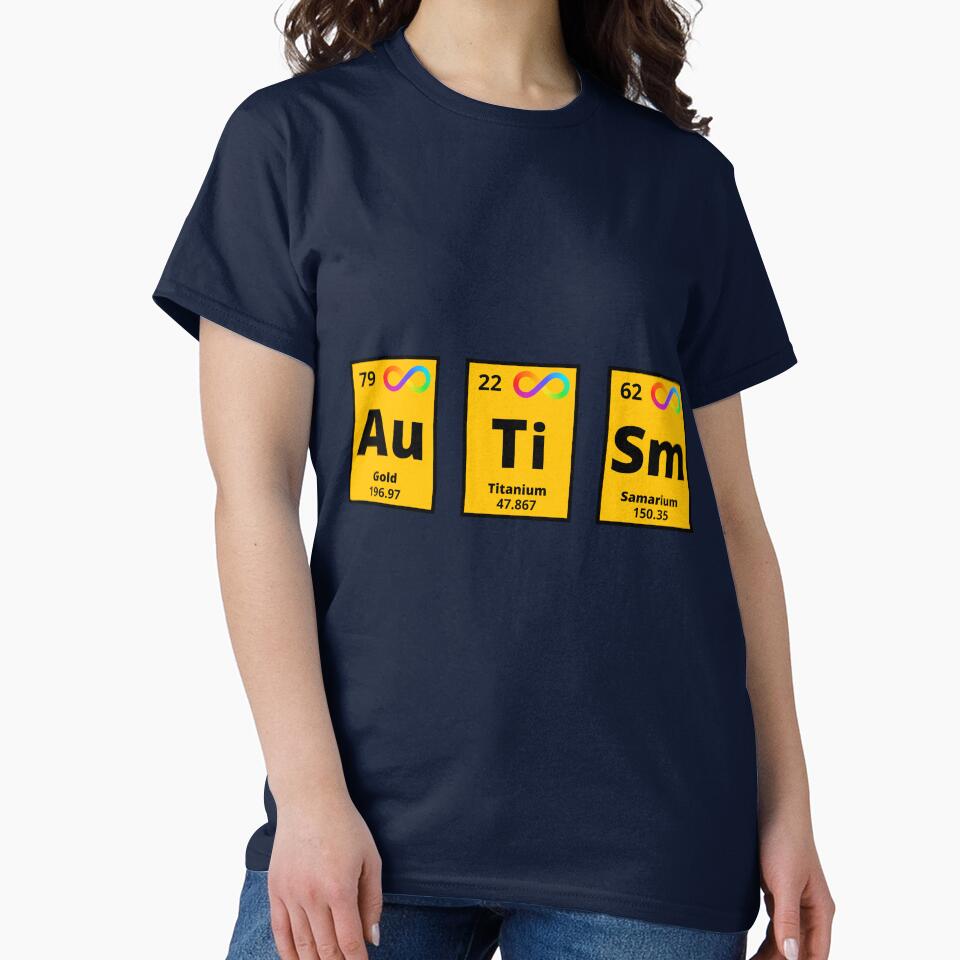 Autism Periodic Table Chemistry Autistic Infinity Neurodivergent by prideXrainbow T-Shirts, Hoodie, Sweatshirt (Image 2)