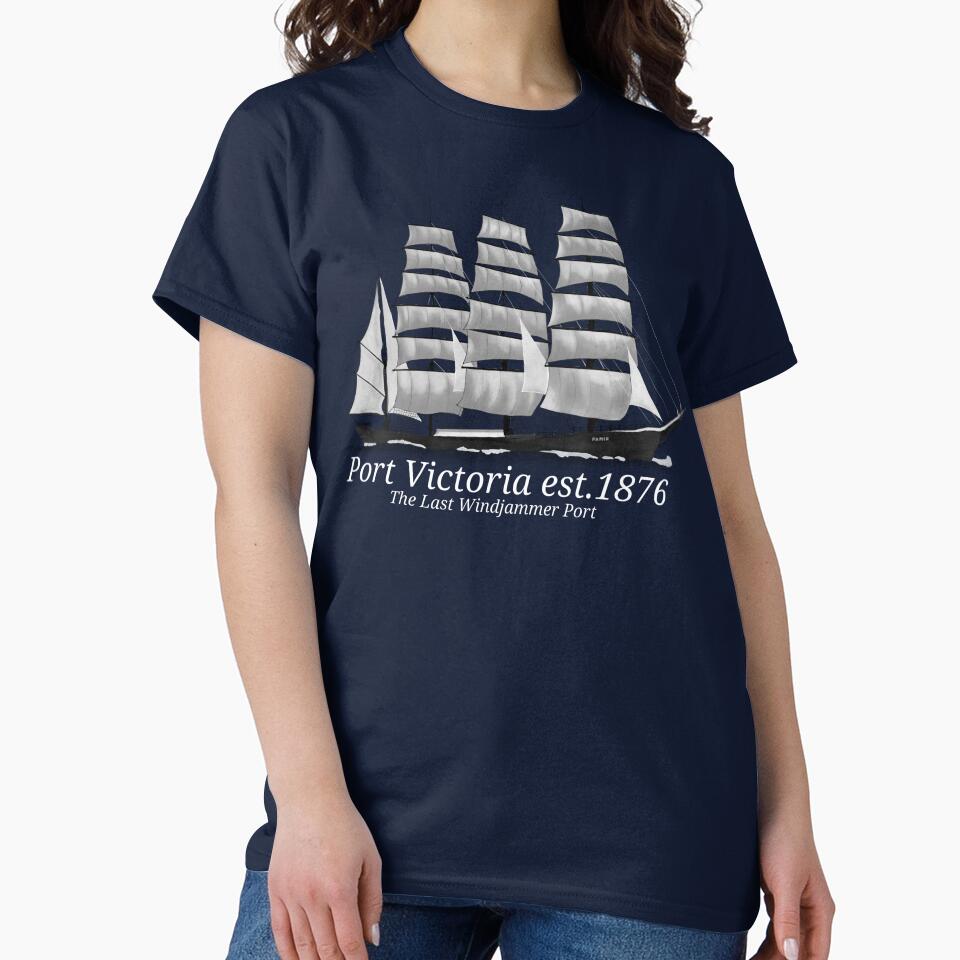 Port Victoria 150th White Text by Cha0ticGh0st T-Shirts, Hoodie, Sweatshirt | BlankRebels.com (Image 2)