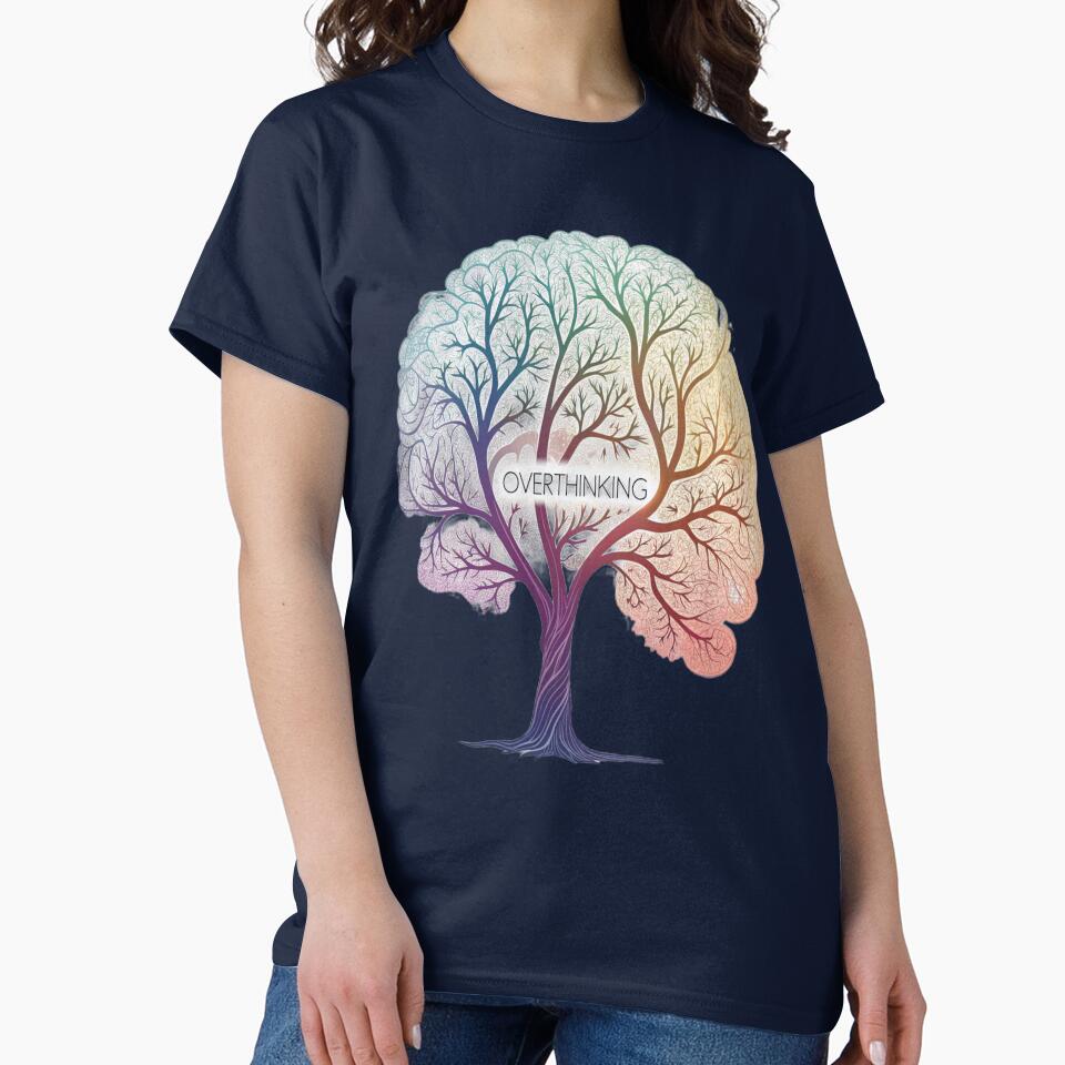 Overthinking tree by choumilanais T-Shirts, Hoodie, Sweatshirt | BlankRebels.com (Image 2)