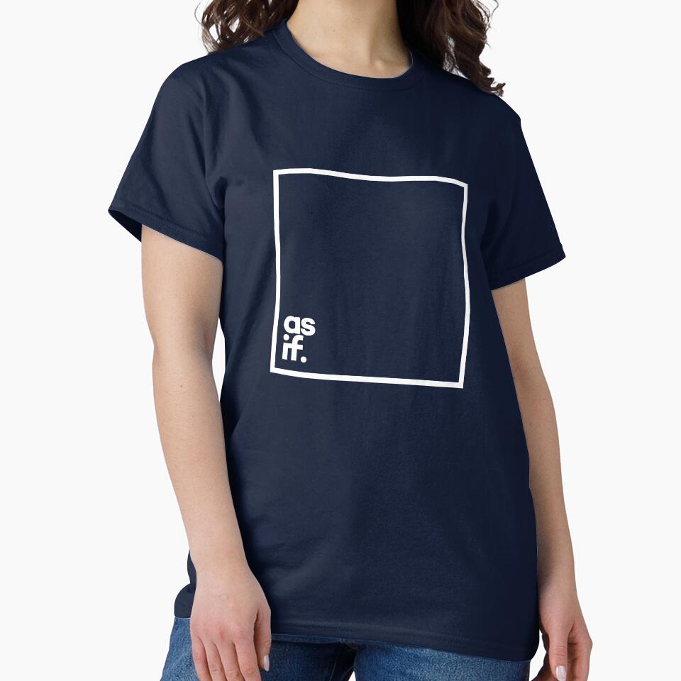 As if Minimal White Typography by meeneemal T-Shirts, Hoodie, Sweatshirt | BlankRebels.com (Image 2)