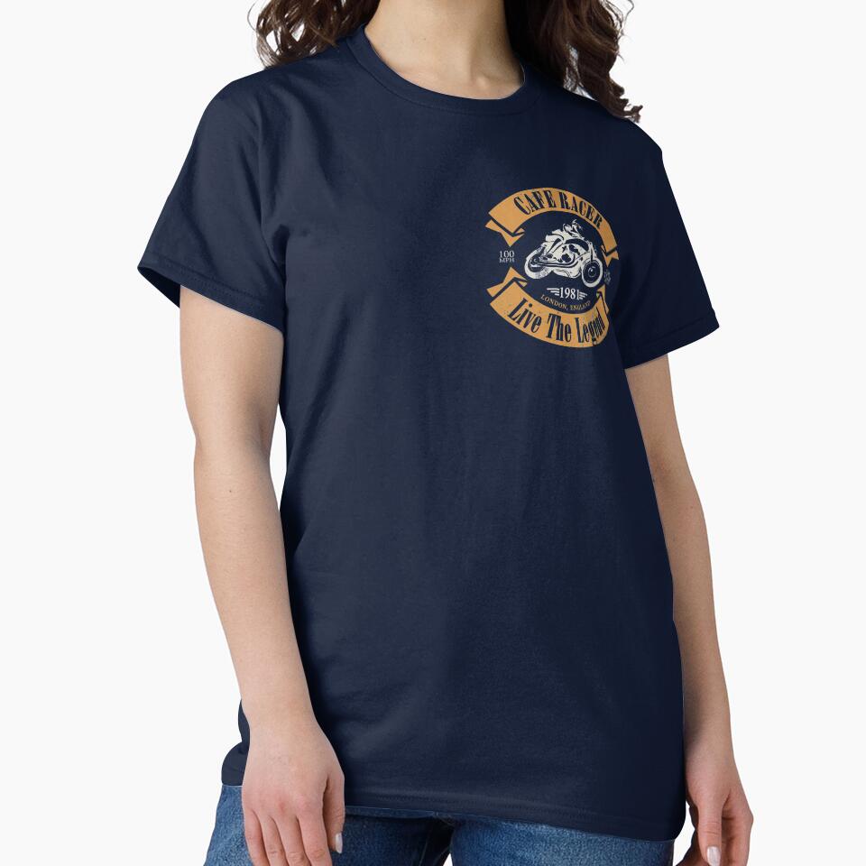 Cafe Racer London (Small logo - distressed) by StrongVlad T-Shirts, Hoodie, Sweatshirt | BlankRebels.com (Image 2)