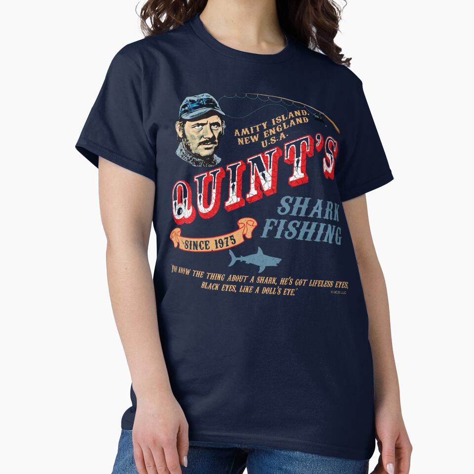Quint's Shark Fishing Wood (Universal © UCS LLC) by Alema Art T-Shirts, Hoodie, Sweatshirt | BlankRebels.com (Image 2)
