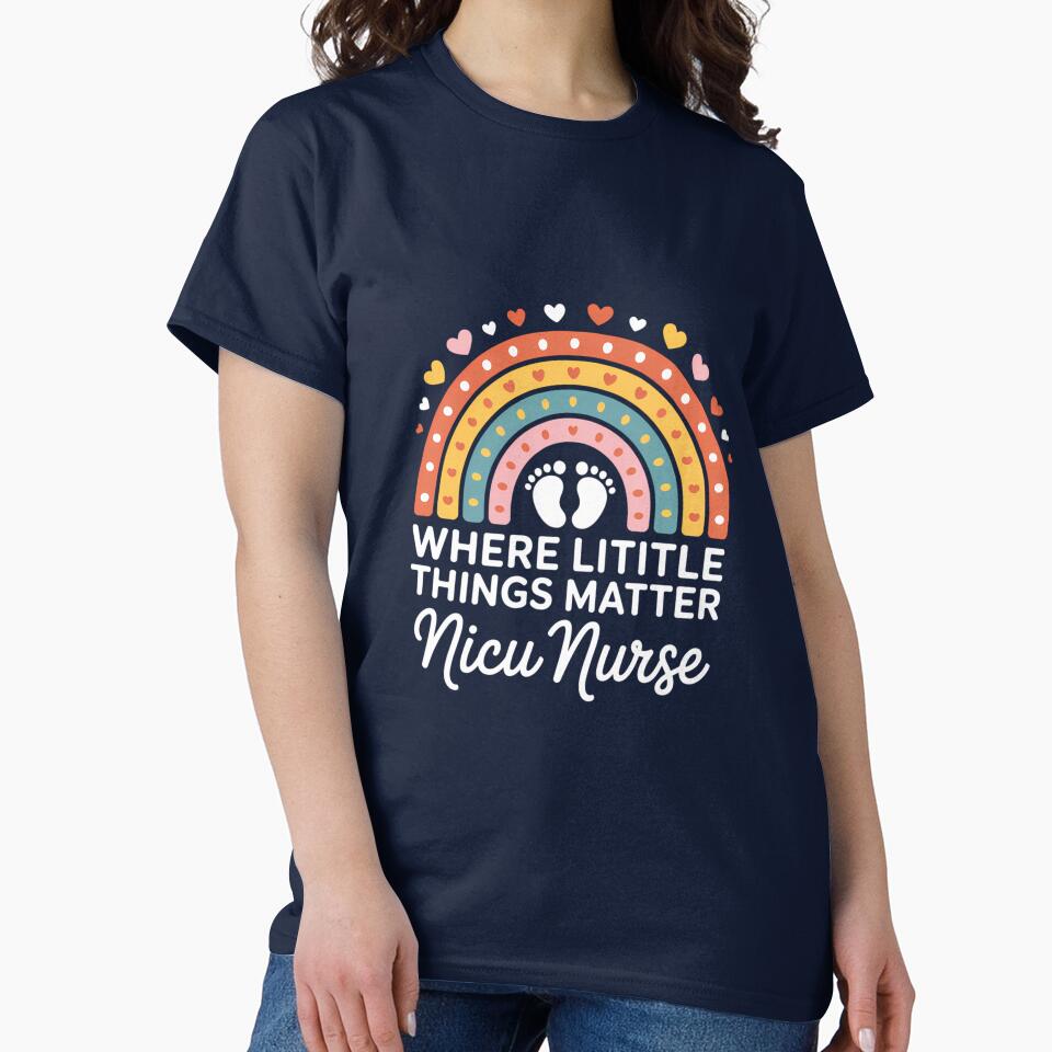 Nurse Neonatal Nurse Practitioner Cute Rainbow by gourpmerzihd T-Shirts, Hoodie, Sweatshirt | BlankRebels.com (Image 2)