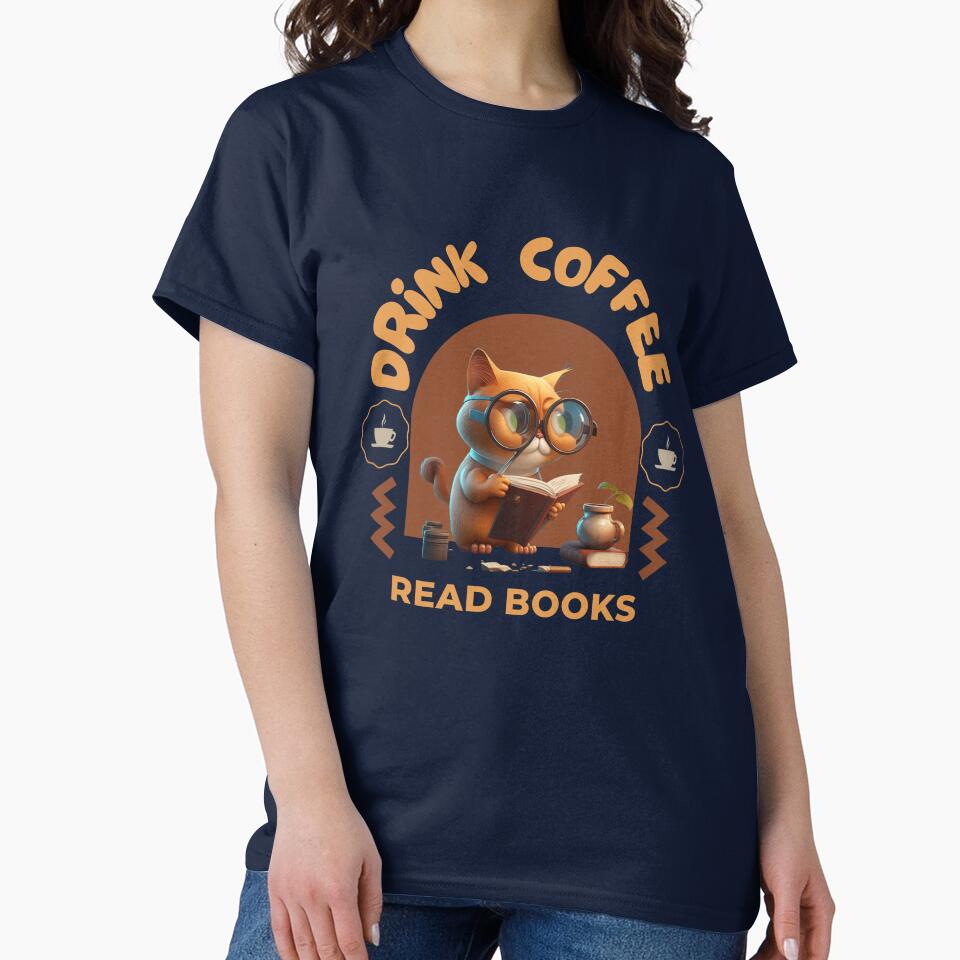 drink Coffee Read books Be Happy by H-Fshop T-Shirts, Hoodie, Sweatshirt | BlankRebels.com (Image 2)