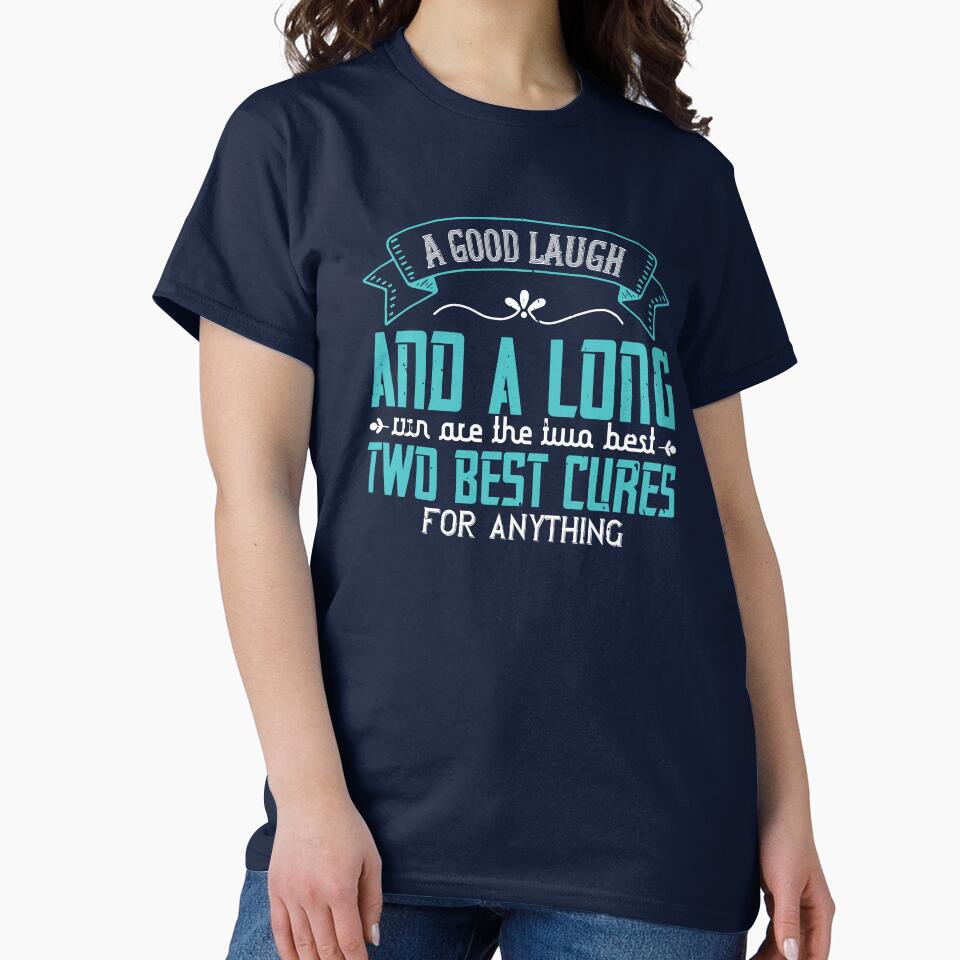 A Good Laugh and a Long Run – Running Quote Typography by DavidMay T-Shirts, Hoodie, Sweatshirt | BlankRebels.com (Image 2)