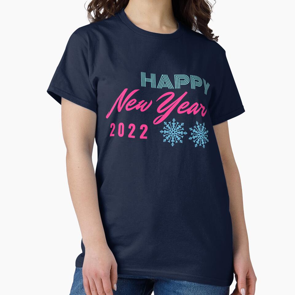 Happy New Year 2022 Snowflakes Disco Colors by trendingatees T-Shirts, Hoodie, Sweatshirt | BlankRebels.com (Image 2)
