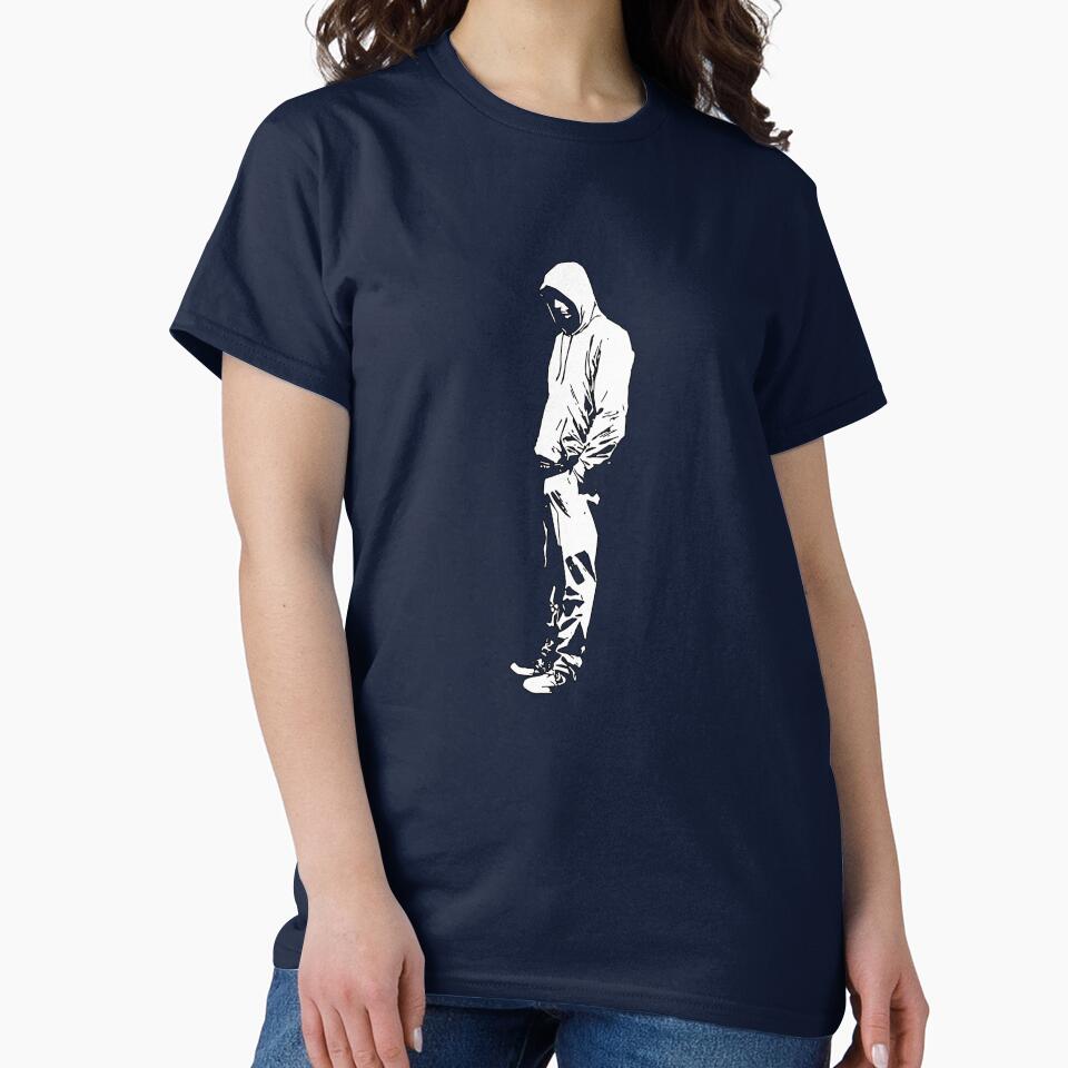 Urban Streetwear Hooded Figure Art White by Mr Lee T-Shirts, Hoodie, Sweatshirt | BlankRebels.com (Image 2)