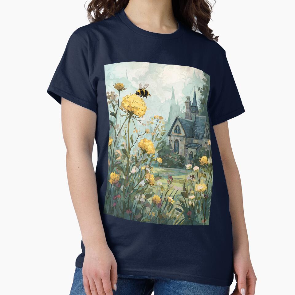 Charming Cottagecore Busy Bee by bapupa T-Shirts, Hoodie, Sweatshirt | BlankRebels.com (Image 2)