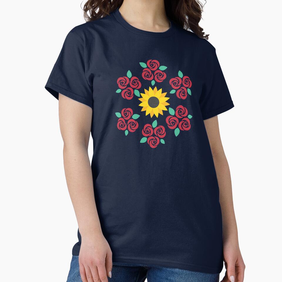 In A World Full of Roses Be A Sunflower by SYNTASTIC T-Shirts, Hoodie, Sweatshirt | BlankRebels.com (Image 2)