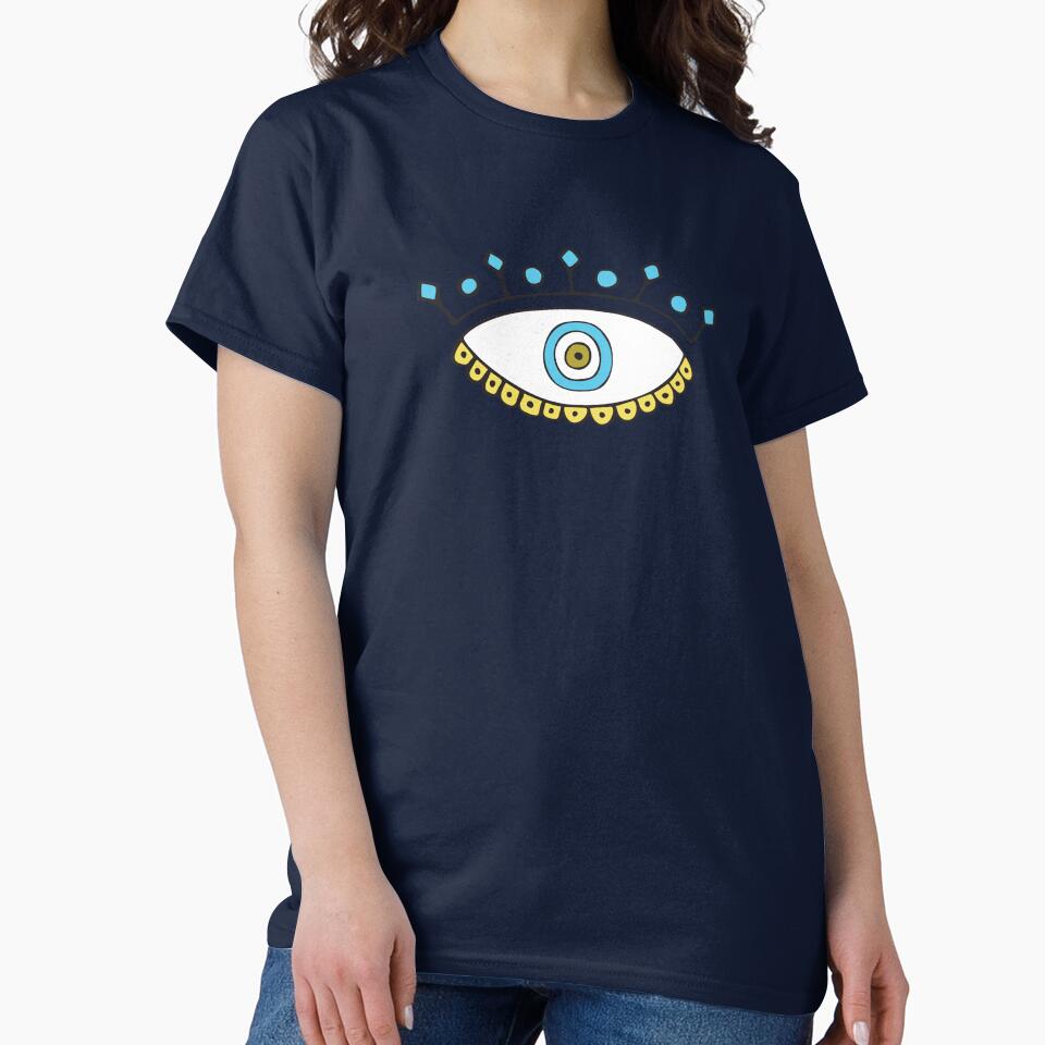 Light Blue Evil Eye Crown "Peace" by Mystikaa T-Shirts, Hoodie, Sweatshirt | BlankRebels.com (Image 2)