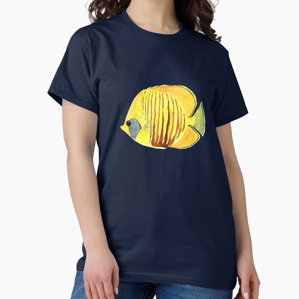 MASKED BUTTERFLYFISH - Chaetodon semilarvatus by BEATRIZ ABAITUA T-Shirts, Hoodie, Sweatshirt | BlankRebels.com (Image 2)