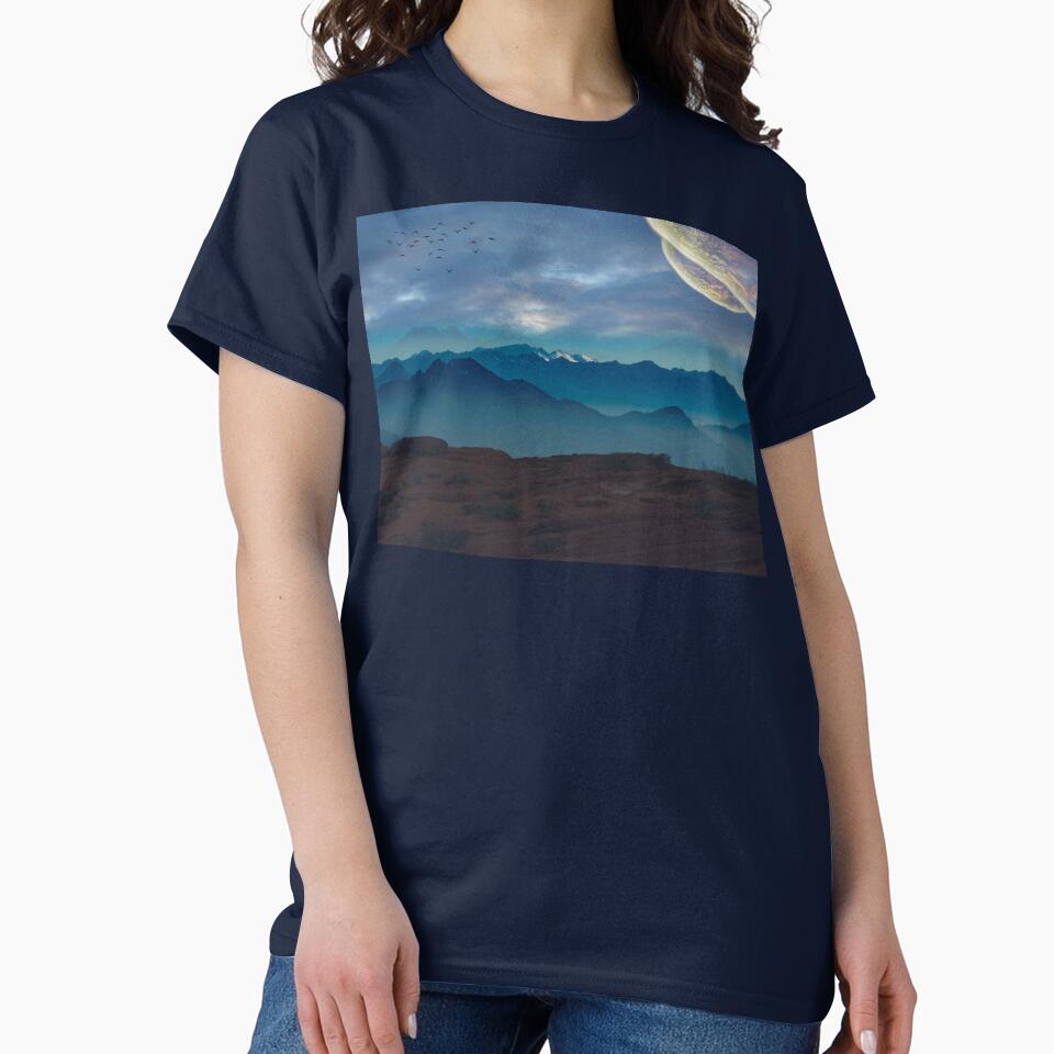 Mountain,moon,view by grickodd T-Shirts, Hoodie, Sweatshirt | BlankRebels.com (Image 2)