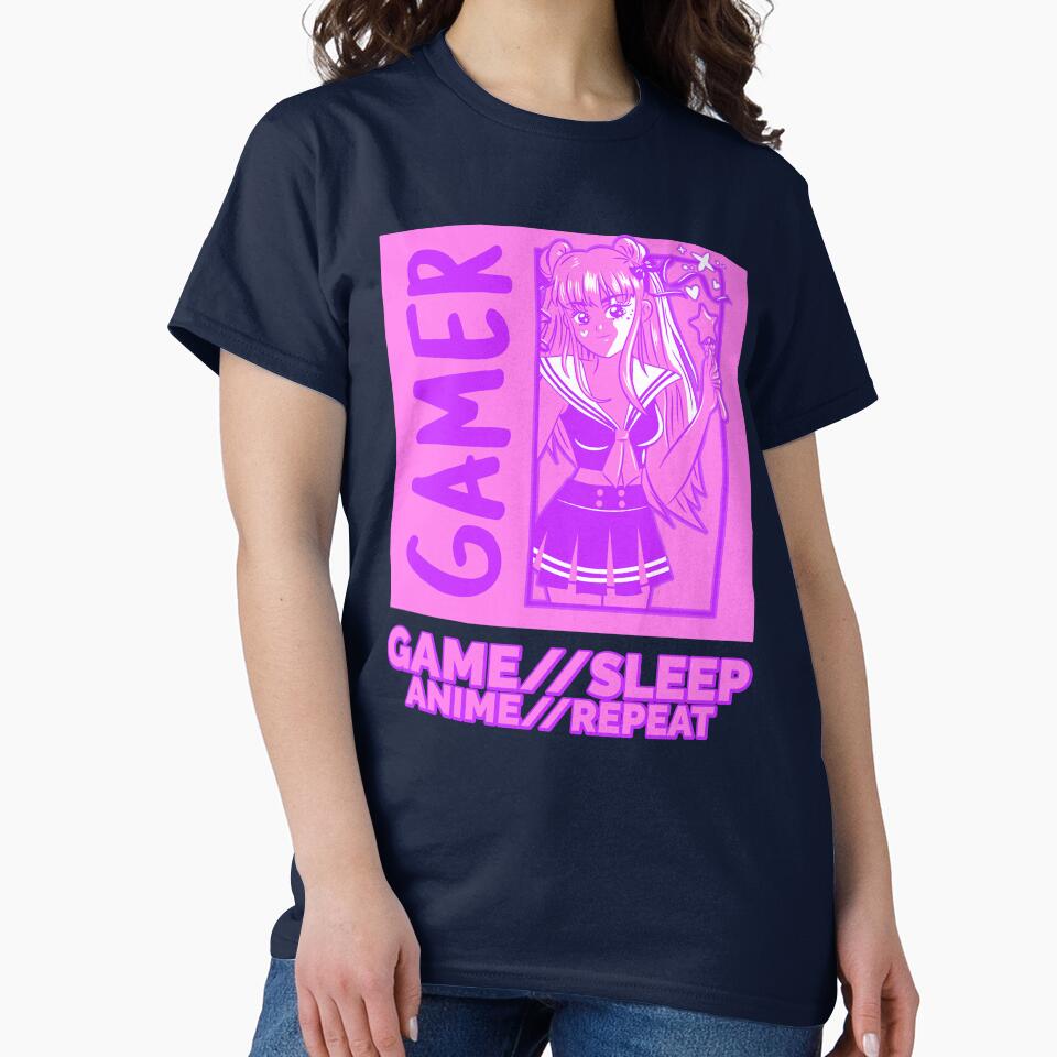 Game/Sleep/Anime/Repeat by SuperstyleTees T-Shirts, Hoodie, Sweatshirt | BlankRebels.com (Image 2)