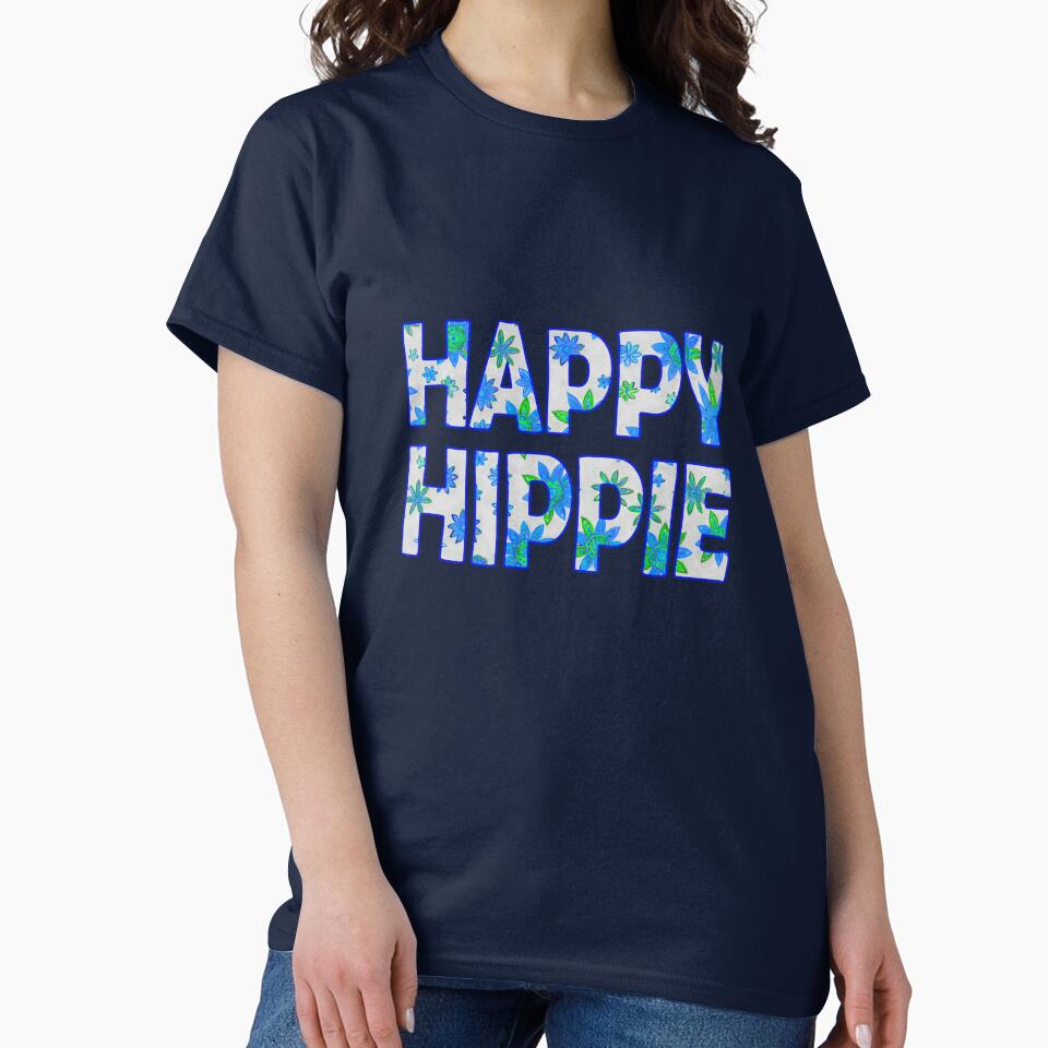 Flower Power Happy Hippie Words Free Spirit Hippie Vibes 4 of 4 by Beachy T-Shirts, Hoodie, Sweatshirt (Image 2)