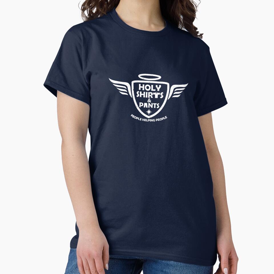 Holy Shirts and Pants White Logo by DartsAndCrafts