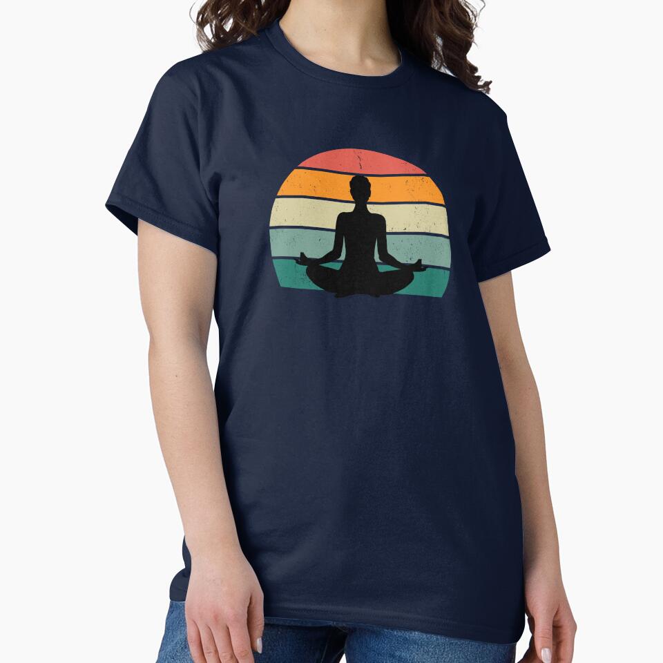 Sunset Yoga Vintage by LyricsWear T-Shirts, Hoodie, Sweatshirt | BlankRebels.com (Image 2)