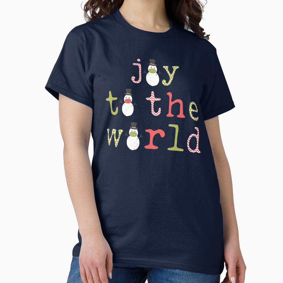 Joy to the World Masked Snowmen by SharksOnShore T-Shirts, Hoodie, Sweatshirt | BlankRebels.com (Image 2)