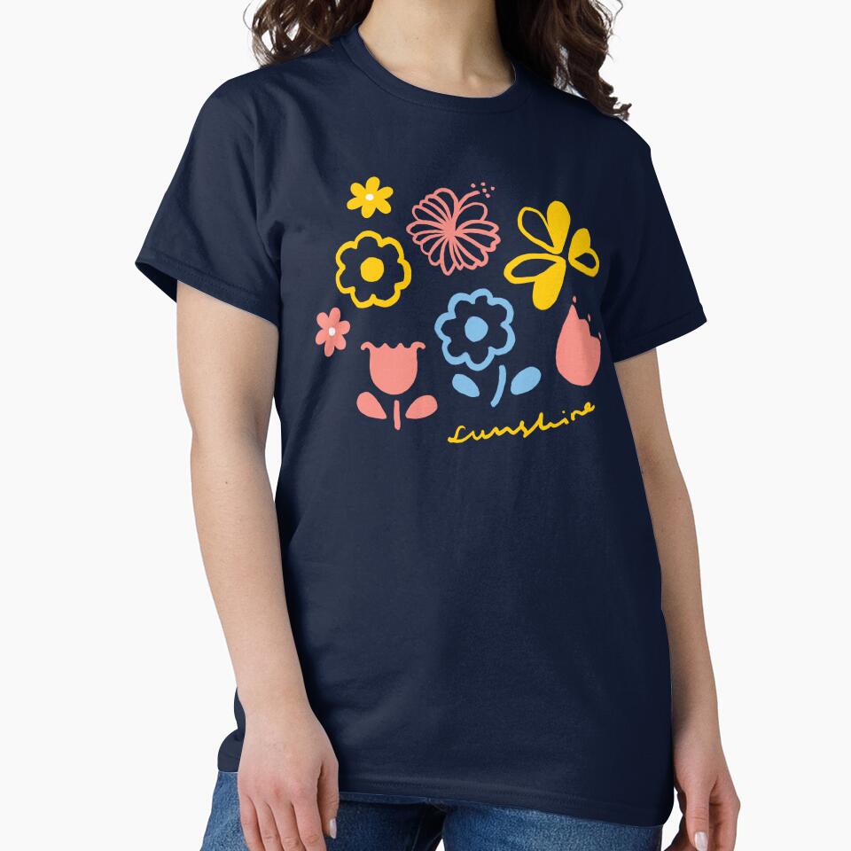 Sunshine & Flowers by houseoffami T-Shirts, Hoodie, Sweatshirt | BlankRebels.com (Image 2)