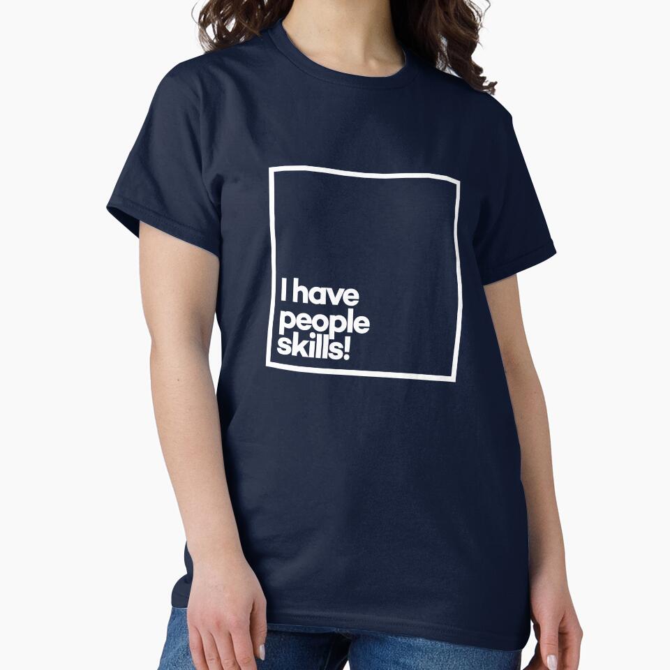 I have people skills. Minimal White Typography by meeneemal T-Shirts, Hoodie, Sweatshirt | BlankRebels.com (Image 2)