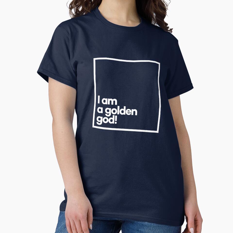 I am a golden god! Minimal White Typography by meeneemal T-Shirts, Hoodie, Sweatshirt | BlankRebels.com (Image 2)
