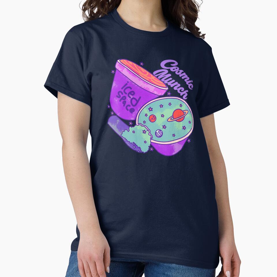 Cosmic Munch Ice Cream Galaxy Vibes by HumorInHues