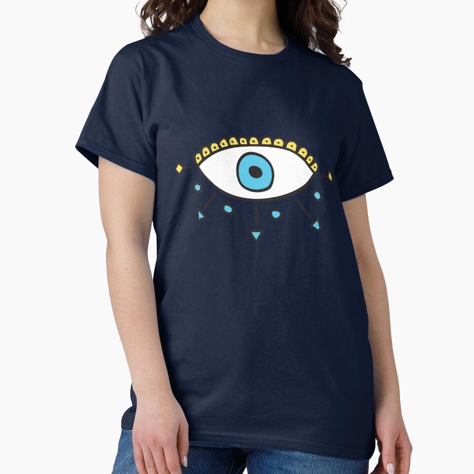 Light Blue Evil Eye Royal "Peace" by Mystikaa T-Shirts, Hoodie, Sweatshirt | BlankRebels.com (Image 2)