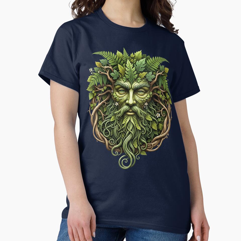 The Green Man Spirit of the Forest Folklore T-Shirt by Johan Proud Blade Hoodie, Sweatshirt | BlankRebels.com (Image 2)