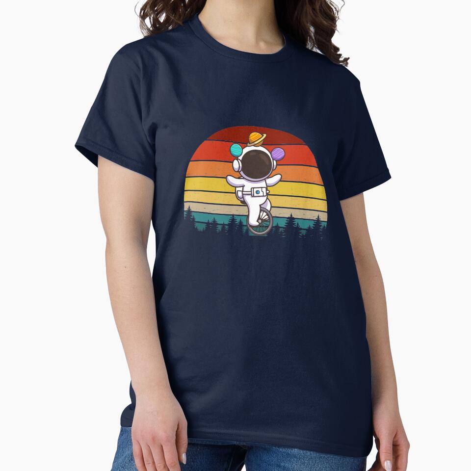 Astronaut Riding a Bicycle by Cassandrio T-Shirts, Hoodie, Sweatshirt | BlankRebels.com (Image 2)