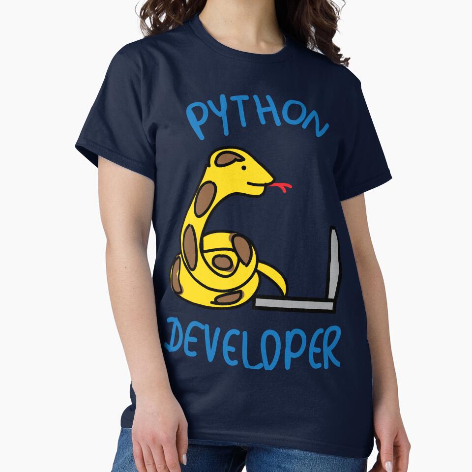 Python developer programming tech humor by fluffyfamcraft T-Shirts, Hoodie, Sweatshirt | BlankRebels.com (Image 2)