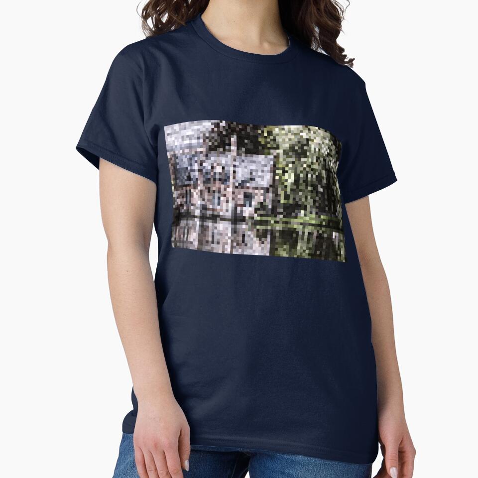 Pixelated Willow Tree on the Lake Scene by Potato Quality Prints