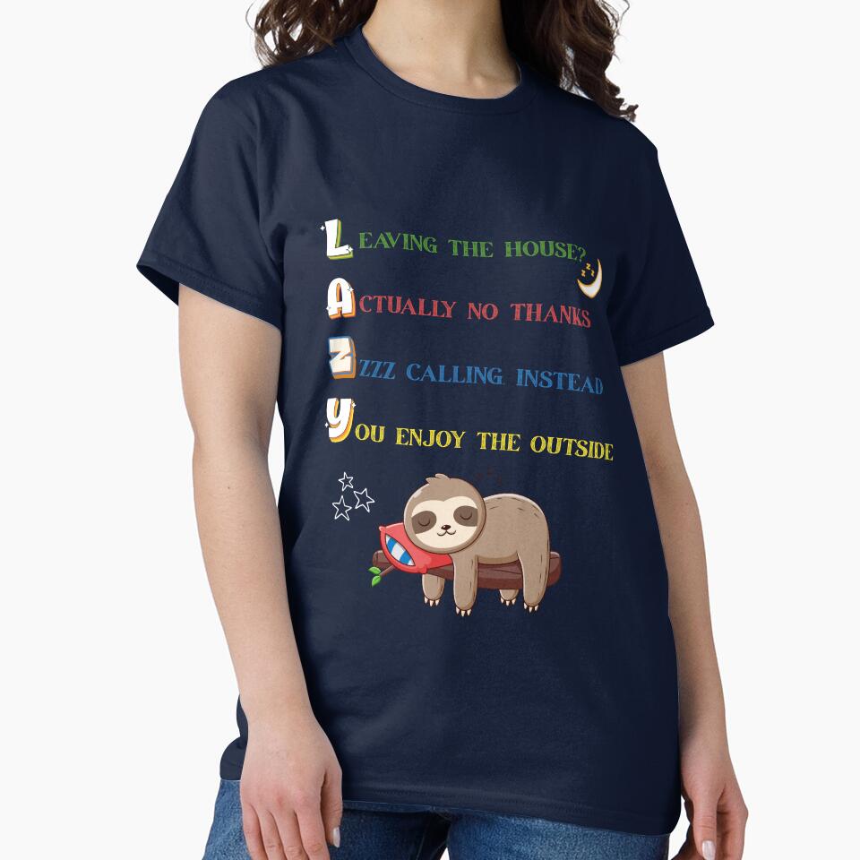 L-A-Z-Y Acrostic | National Lazy Day Shirt by Oopsie Doodle Hoodie, Sweatshirt | BlankRebels.com (Image 2)