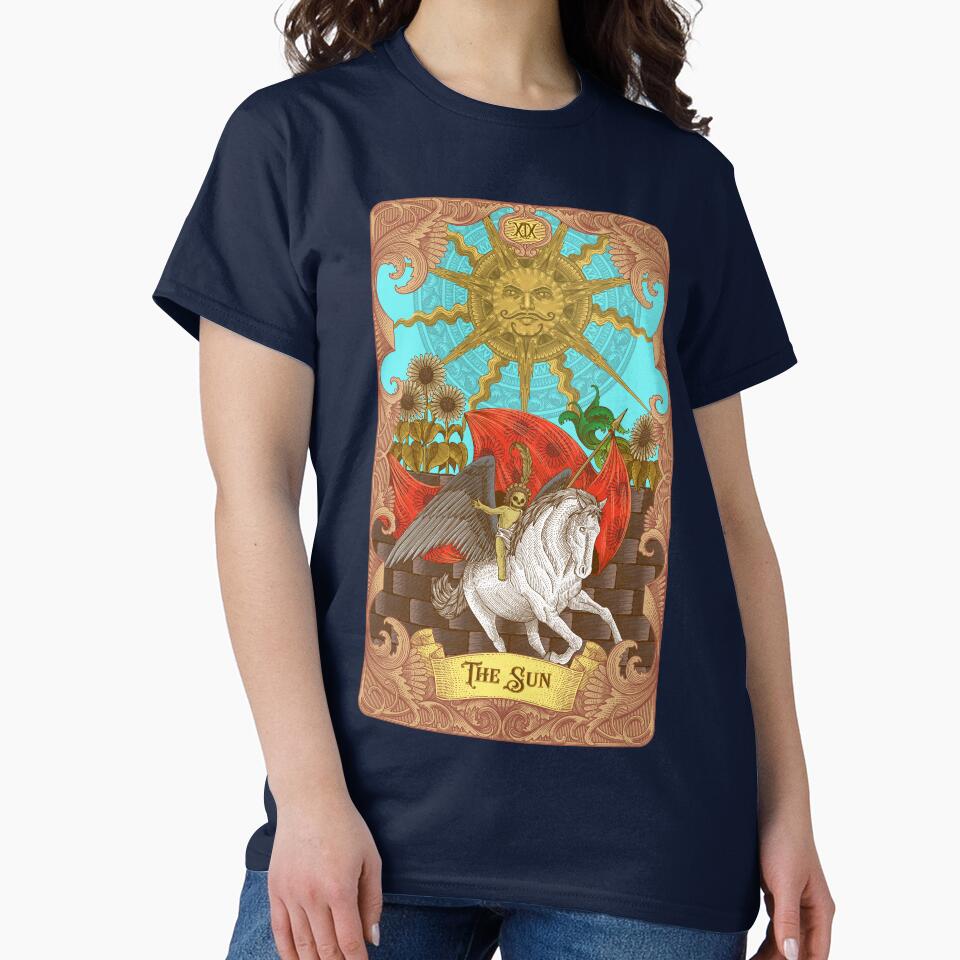The Sun Tarot Illustration by WOLForDEER T-Shirts, Hoodie, Sweatshirt | BlankRebels.com (Image 2)