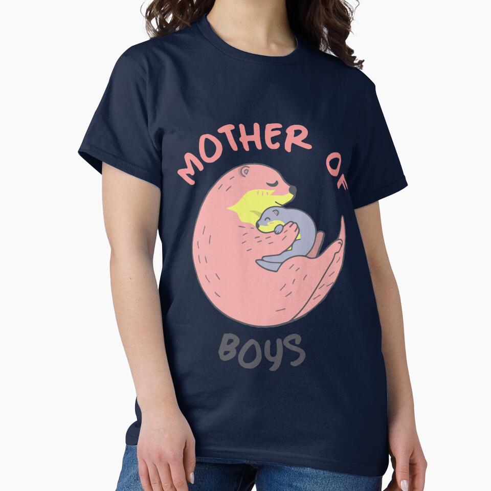 Mother of Boys - Otter Style by Billy Wong T-Shirts, Hoodie, Sweatshirt | BlankRebels.com (Image 2)