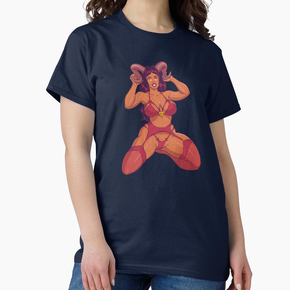 Aries Pin-up Girl by Dreamypinup T-Shirts, Hoodie, Sweatshirt | BlankRebels.com (Image 2)