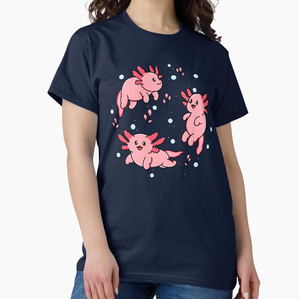 Happy Axolotl by Kimprut T-Shirts, Hoodie, Sweatshirt | BlankRebels.com (Image 2)
