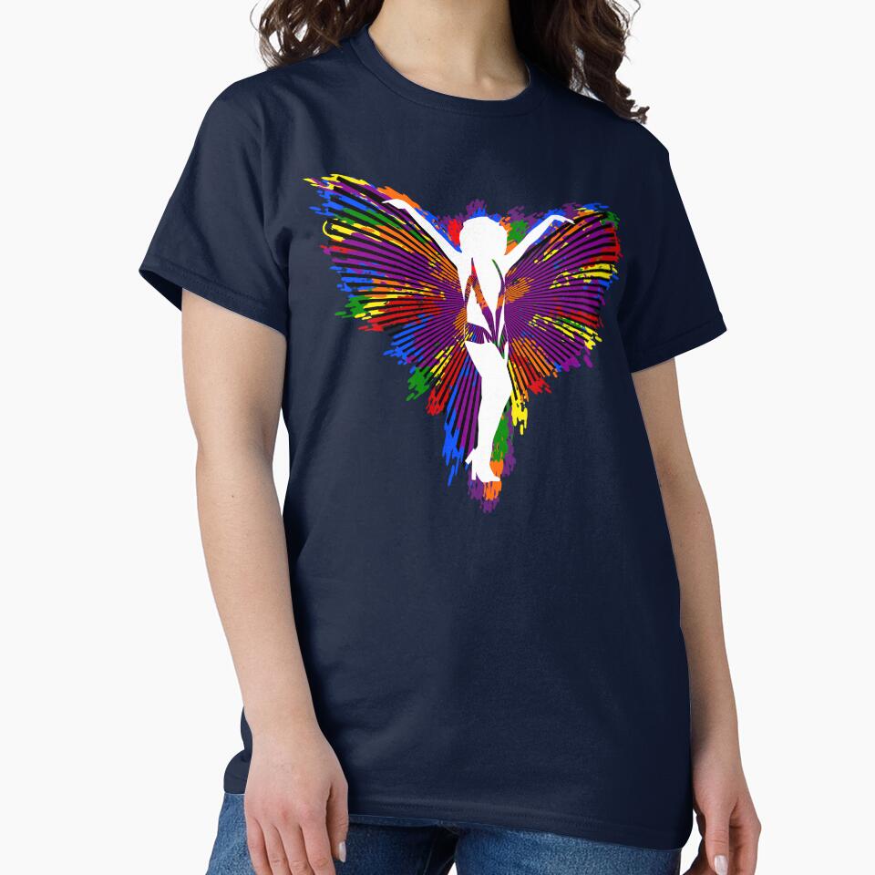 Beautiful angel on multicolored background by Tong4130