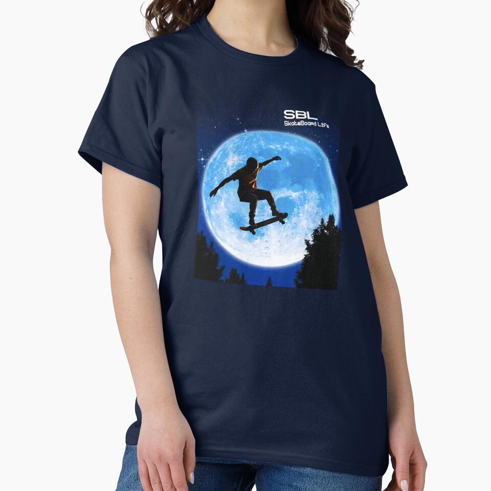 Skateboard over the Moon by ForecastVSN T-Shirts, Hoodie, Sweatshirt | BlankRebels.com (Image 2)