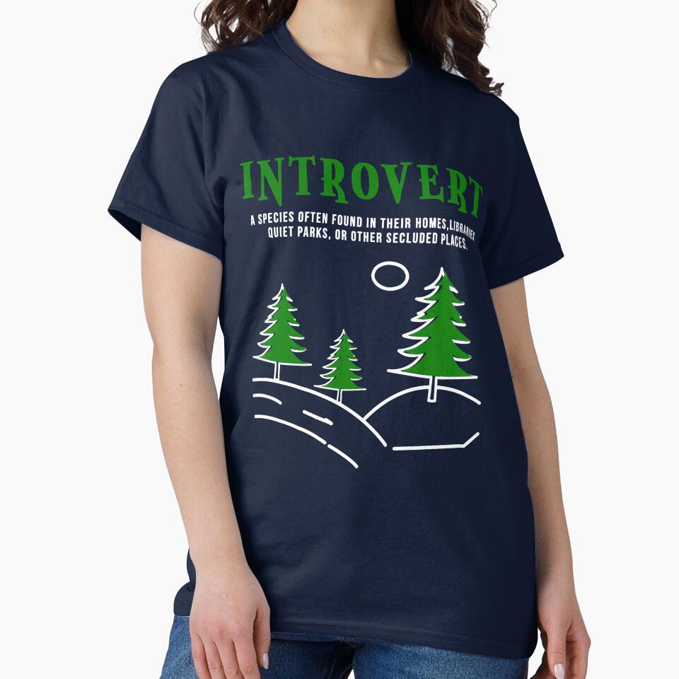Unique Funny Introvert Draw for Introvert by Doooriginals T-Shirts, Hoodie, Sweatshirt | BlankRebels.com (Image 2)
