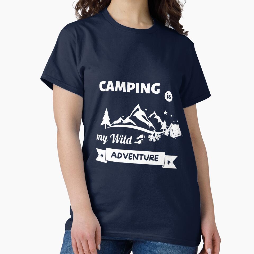 Camping Is My Wild Adventure (Night Sky) by RoseCandi T-Shirts, Hoodie, Sweatshirt | BlankRebels.com (Image 2)