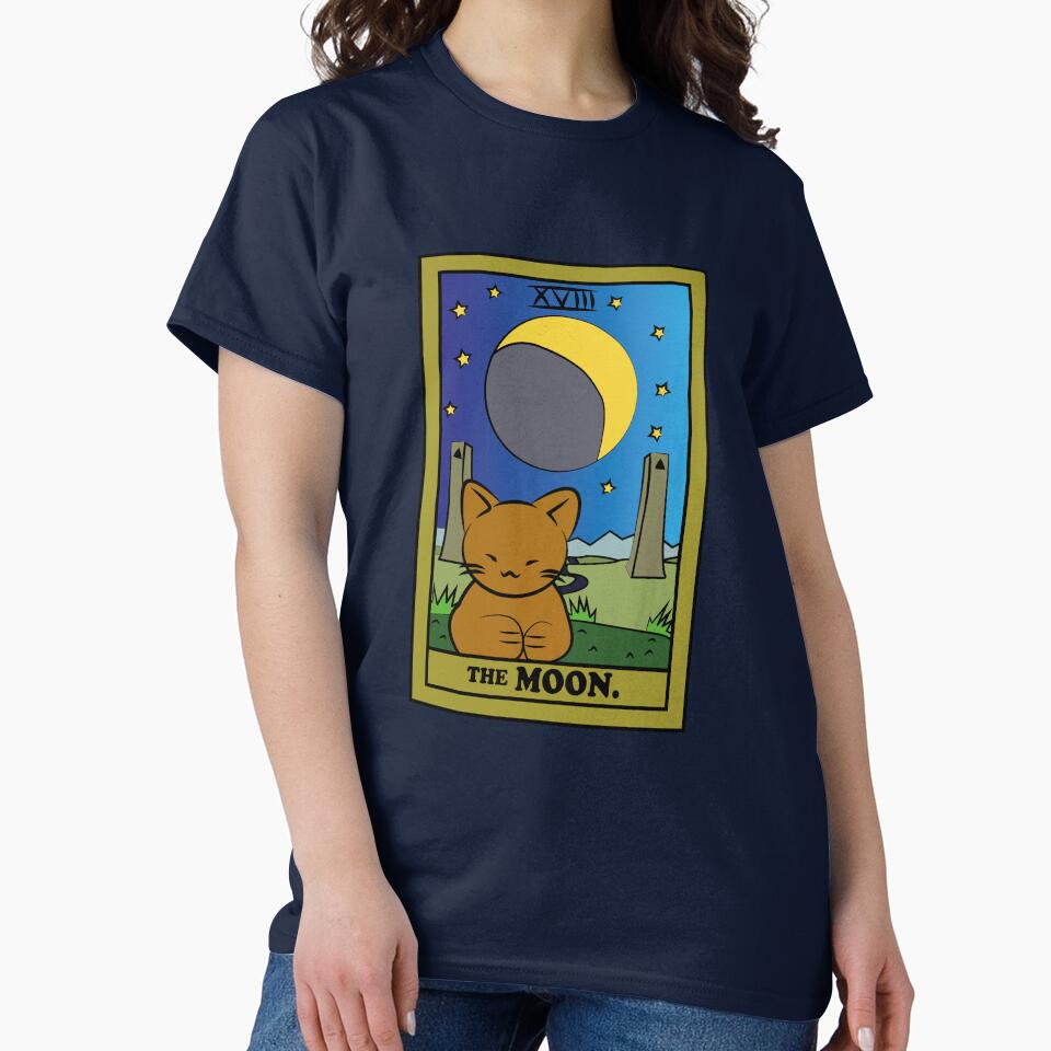 TAROT CARDS | THE MOON. | CAT by FalconLifeStore T-Shirts, Hoodie, Sweatshirt | BlankRebels.com (Image 2)