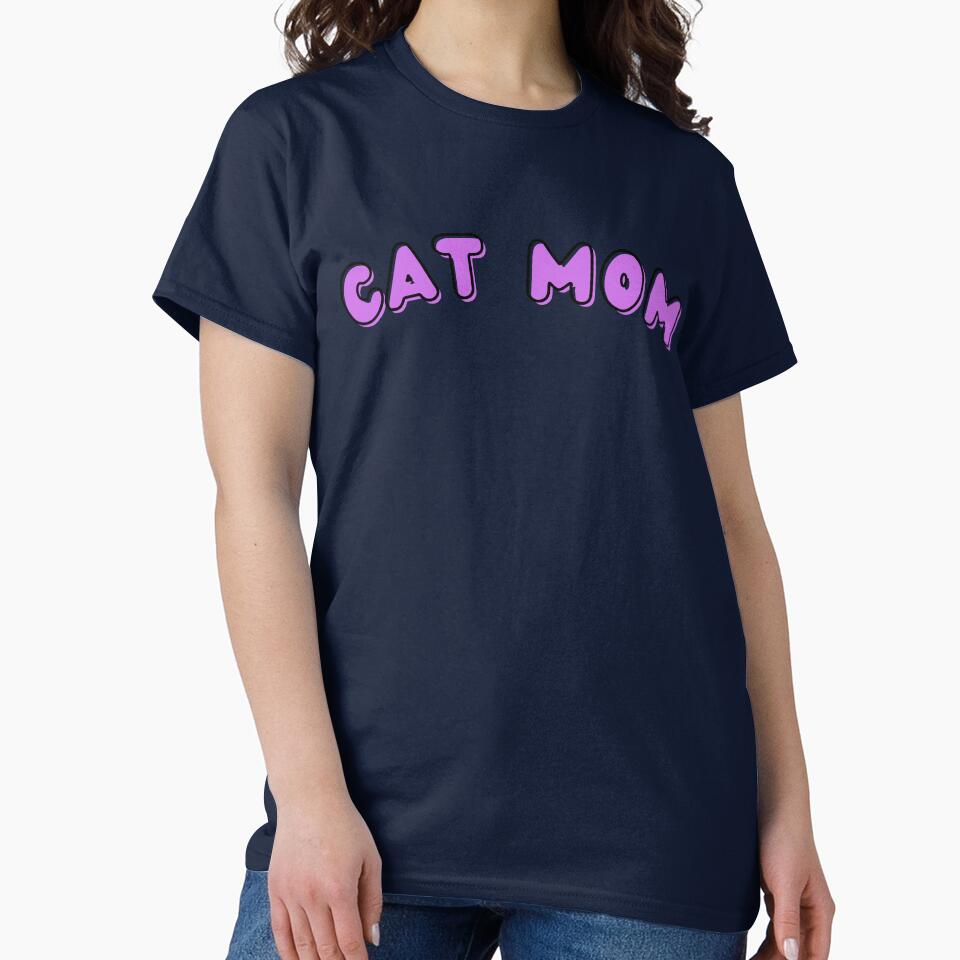 Cat Mom by sharleyandrews T-Shirts, Hoodie, Sweatshirt | BlankRebels.com (Image 2)